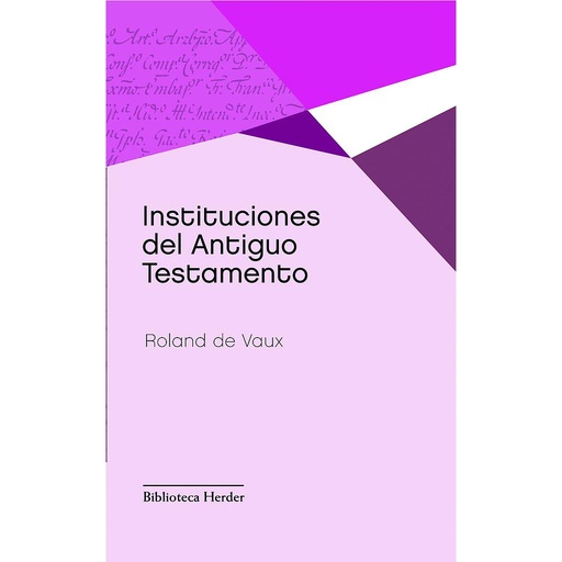 [9788425431036] Instituciones del Antiguo Testamento