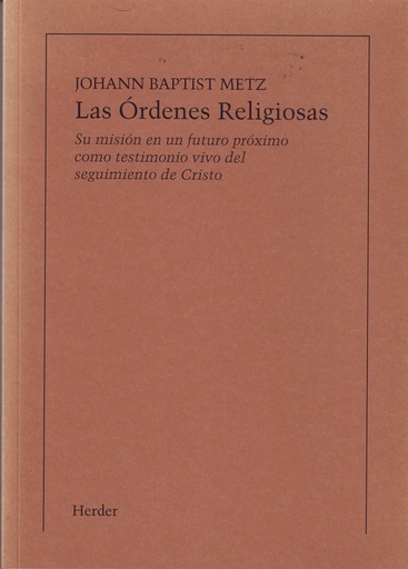 [9788425407536] Las órdenes religiosas