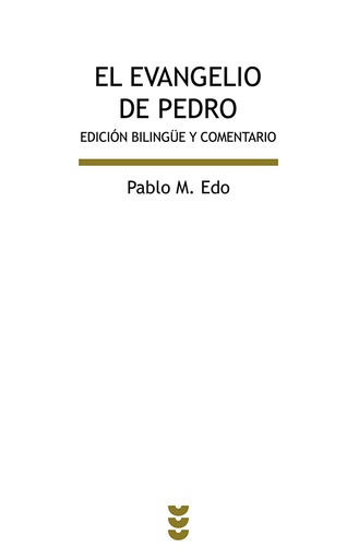 [9788430119110] El evangelio de Pedro