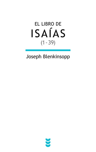 [9788430118915] El libro de Isaías (1-39)