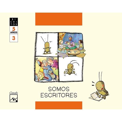 [9788421834466] SOMOS ESCRITORES. Cuaderno 3. Tillo, el grillo.  BICHITOS. 5 años