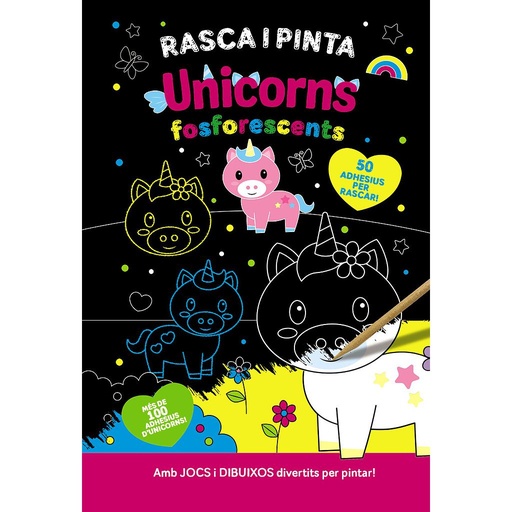 [9788413493084] Rasca i pinta unicorns fosforescents