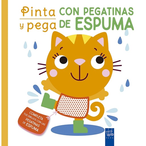 [9788408250470] Pinta y pega con pegatinas de espuma. Naranja