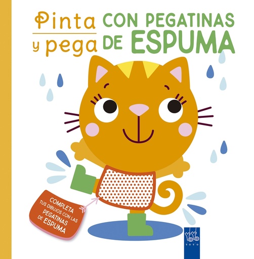 [9788408250470] Pinta y pega con pegatinas de espuma. Naranja