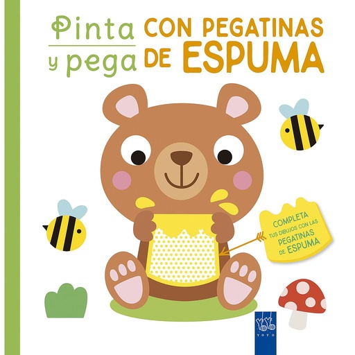 [9788408250449] Pinta y pega con pegatinas de espuma. Verde