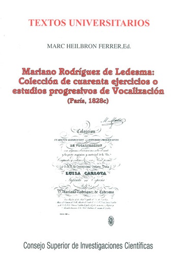 [10973] Mariano Rodríguez de Ledesma: colección de cuarenta ejercicios o estudios progre