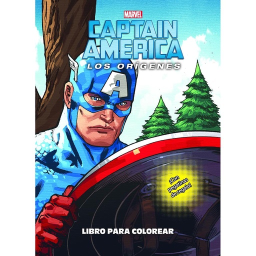 [9788416914258] Capitán América. Los orígenes. Libro para colorear