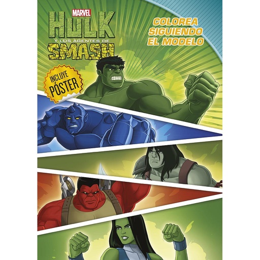 [9788415343684] HULK. COLOREA SIGUIENDO EL MODELO.