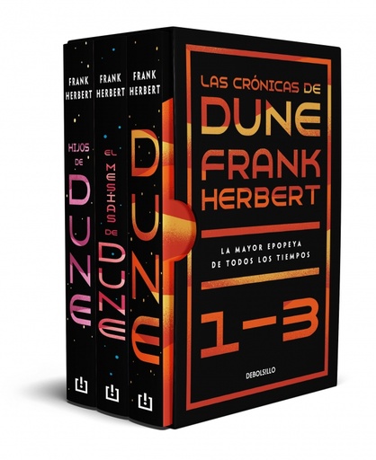 [9788466359481] DUNE (estuche con: Dune | El mesías de Dune | Hijos de Dune)