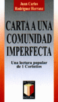 [9788429313338] Carta a una comunidad imperfecta