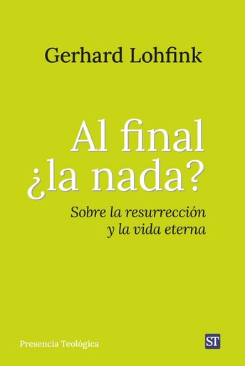 [9788429330885] Al final ¿la nada?