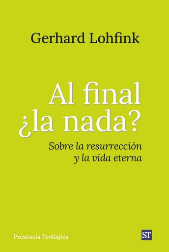 [9788429330885] Al final ¿la nada?