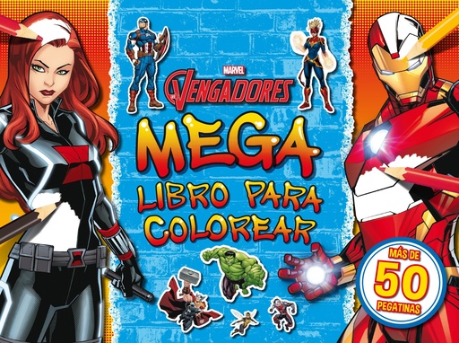 [9788418610042] Los Vengadores. Megalibro para colorear 2
