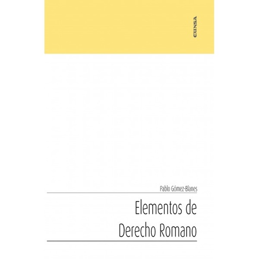 [9788431333065] Elementos de derecho romano