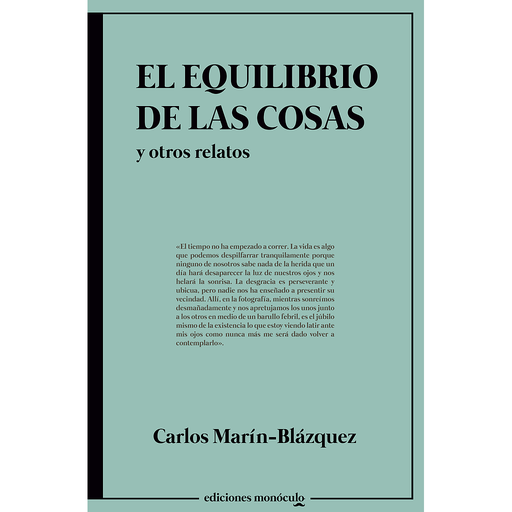 [9788412437027] El equilibrio de las cosas y otros relatos