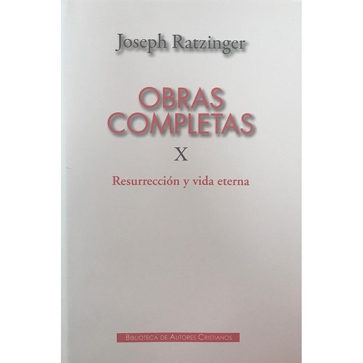 [9788422019657] Obras Completas de Joseph Ratzinger X