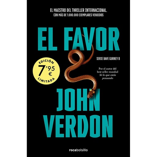 [9788419498175] El favor (Campaña edición limitada) (Serie David Gurney 8)