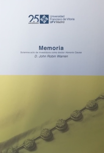 [9788417641184] John Robin Warren. Memoria solemne de acto de investidura como doctor honoris causa