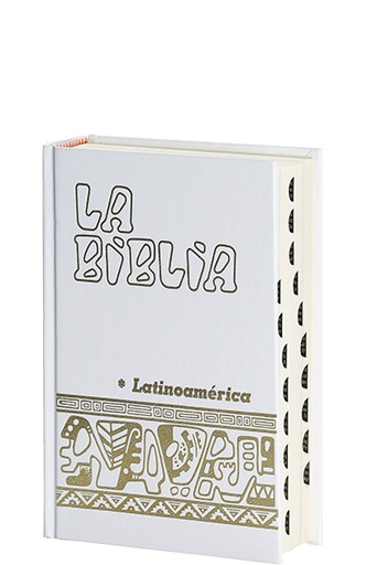 [9788499452616] La Biblia Latinoamérica [bolsillo] cartoné blanca, con uñeros