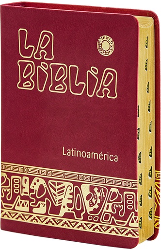 [9788499452906] La Biblia Latinoamérica [letra grande] simil-piel roja, canto dorado, con uñeros