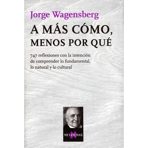 [9788483104613] A MÁS CÓMO, MENOS POR QUÉ