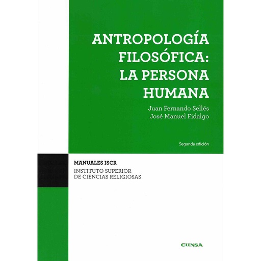 [9788431334482] Antropología filosófica