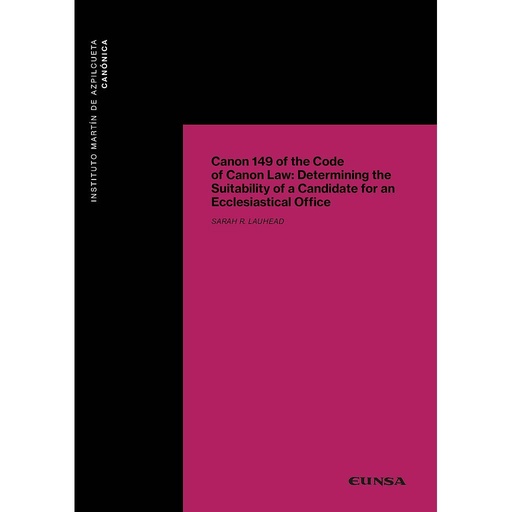 [9788431336523] Canon 149 of the Code of Canon Law