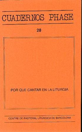 [9788474672077] Por qué cantar en la liturgia