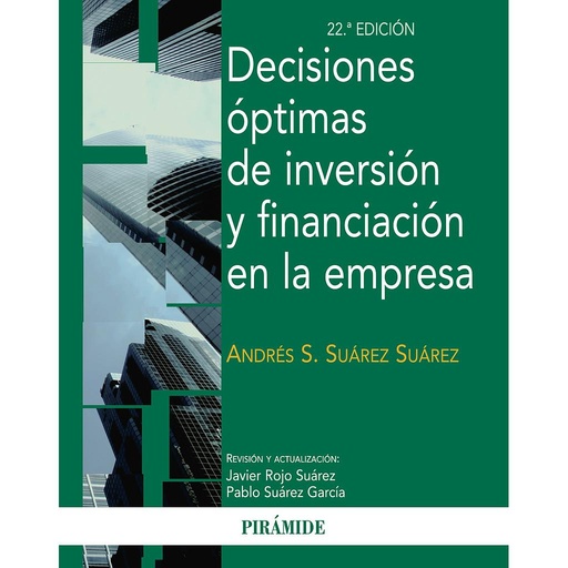 [9788436829839] Decisiones óptimas de inversión y financiación en la empresa