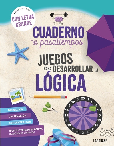 [9788410124417] Cuaderno de pasatiempos para mayores. Juegos para desarrollar la lógica.