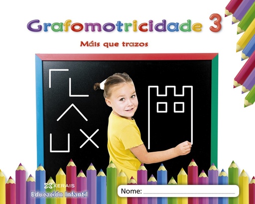 [9788491215189] Máis que trazos. Grafomotricidade 3 (2019)