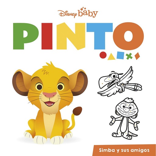 [9788418939358] Disney Baby. Pinto. Simba y sus amigos