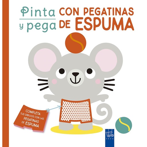 [9788408250456] Pinta y pega con pegatinas de espuma. Rojo