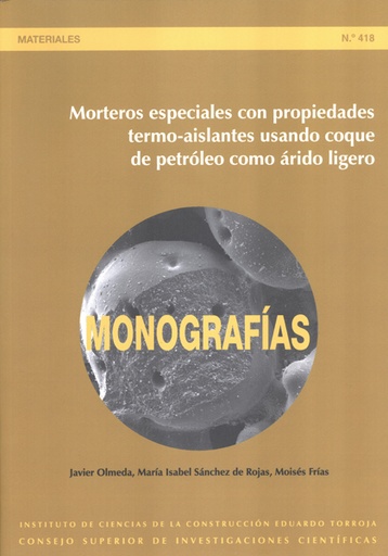 [12235] Morteros especiales con propiedades termo-aislantes usando coque de petróleo com