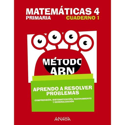 [9788469842225] Matemáticas 4. Método ABN. Aprendo a resolver problemas 1.