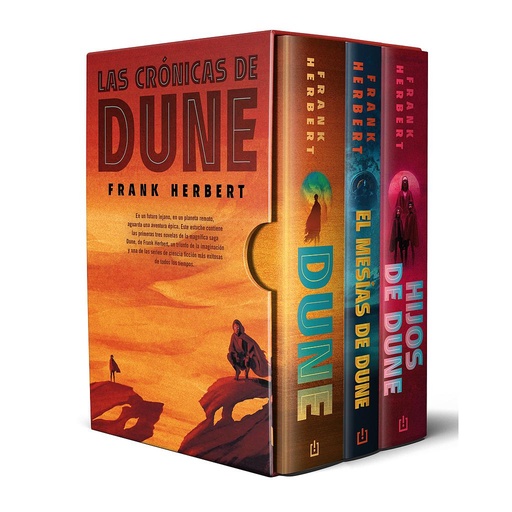 [9788466367943] Trilogía Dune, edición de lujo (estuche con: Dune | El mesías de Dune | Hijos de Dune)