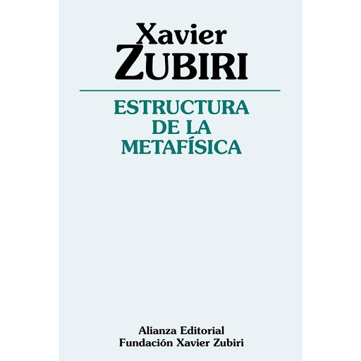 [9788491042600] Estructura de la metafísica