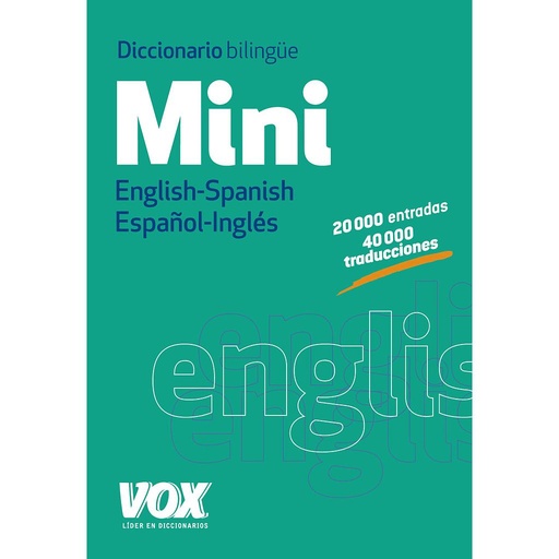 [9788499741673] Diccionario Mini English-Spanish / Español-Inglés