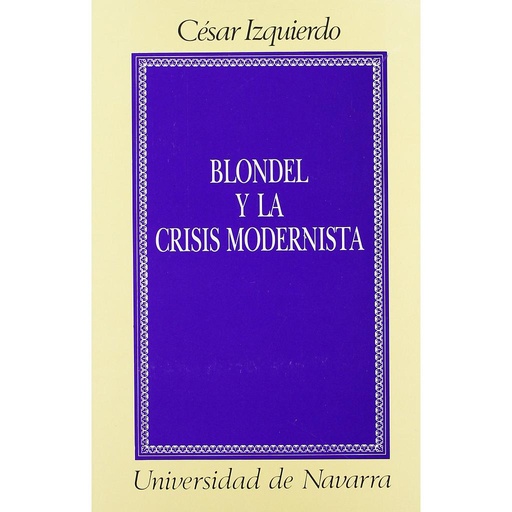 [9788431310998] Blondel y la crisis modernista