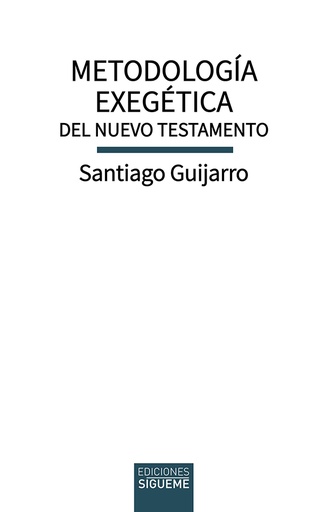 [9788430121052] Metodología exegética del Nuevo Testamento