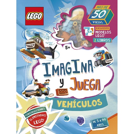 [9788408252993] LEGO ICONIC. Imagina y juega. Vehículos